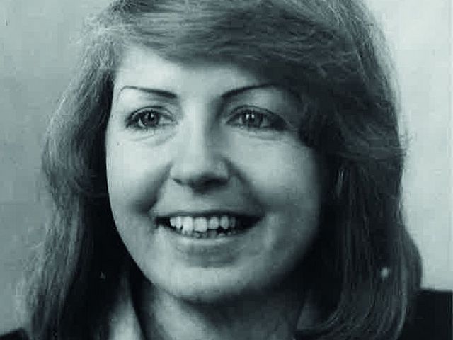 Historisches Porträt von Ingeborg Ruß, von ca. 1980. 